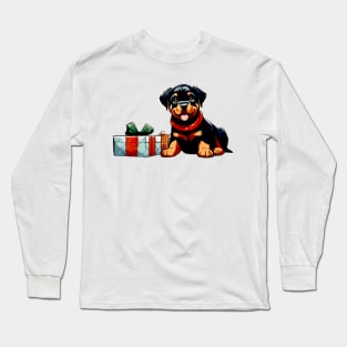 Happy Kawaii Dog Long Sleeve T-Shirt